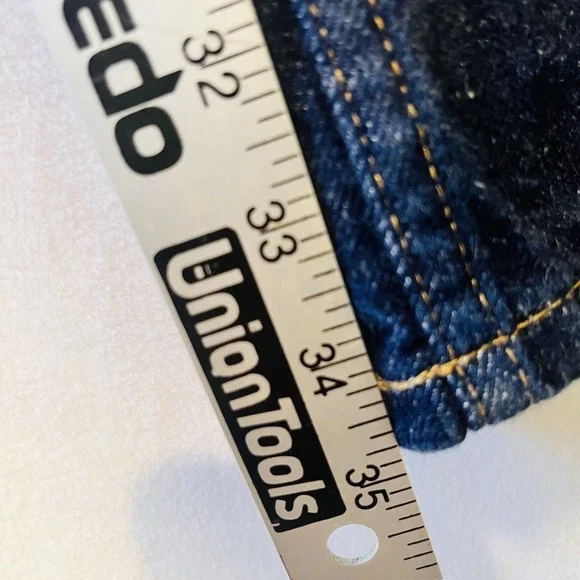 Tommy Hilfiger Men's Stretch Vintage 36x34 Dark Wash Jeans Y2K Streetwear - Picture 13 of 15